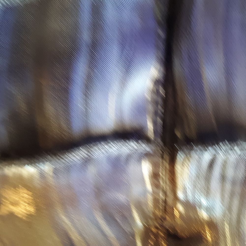 KM Collections by Milla Bell, size 16 Blouse/Top, purple/gold - Picture 8 of 8